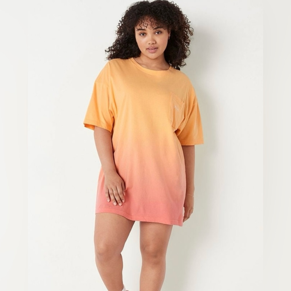 PINK Sleep Shirt-Dress